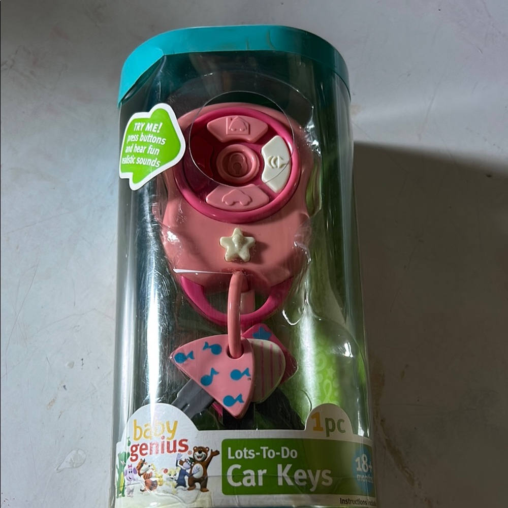Pink Car Keys Toy by baby genius